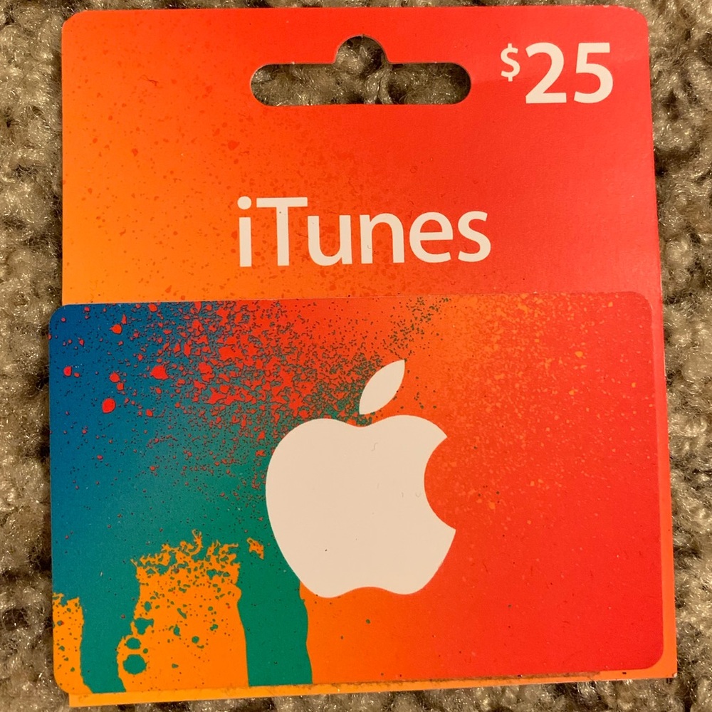 $25 iTunes gift card